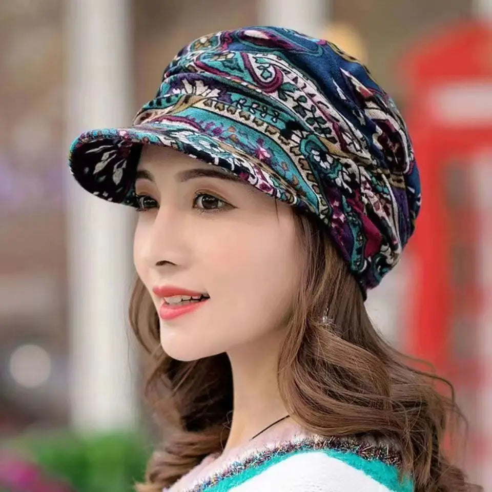 Korean Style Soft Brim Ethnic Women's Hat