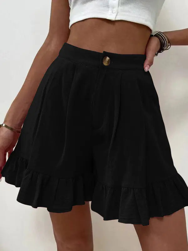 High Waist Women's Shorts - European and American Style