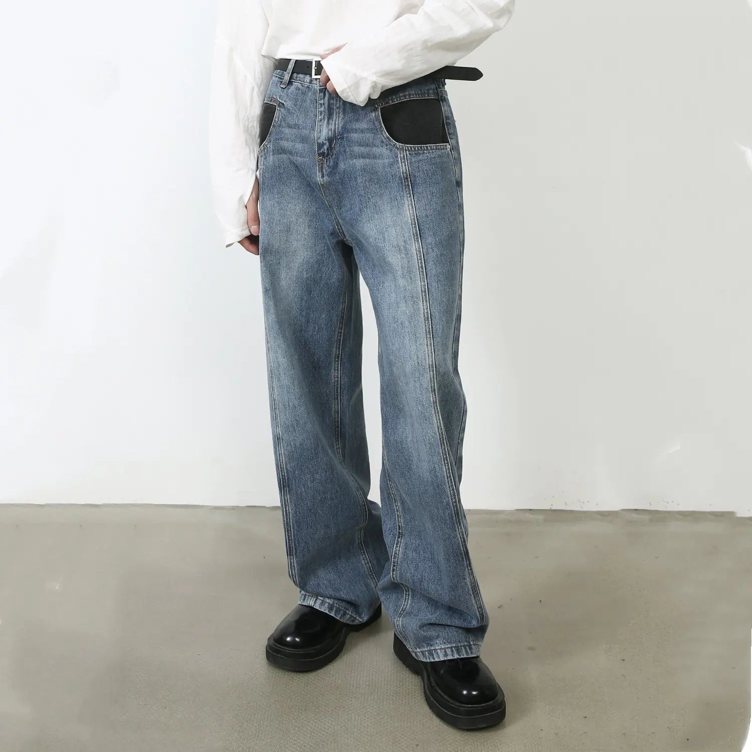 Vintage Men's Jeans with Unique Design