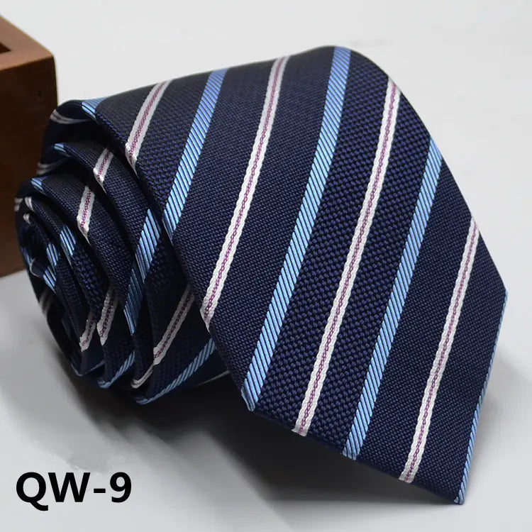 Men's Business Dress Tie - Polyester Striped Tie
