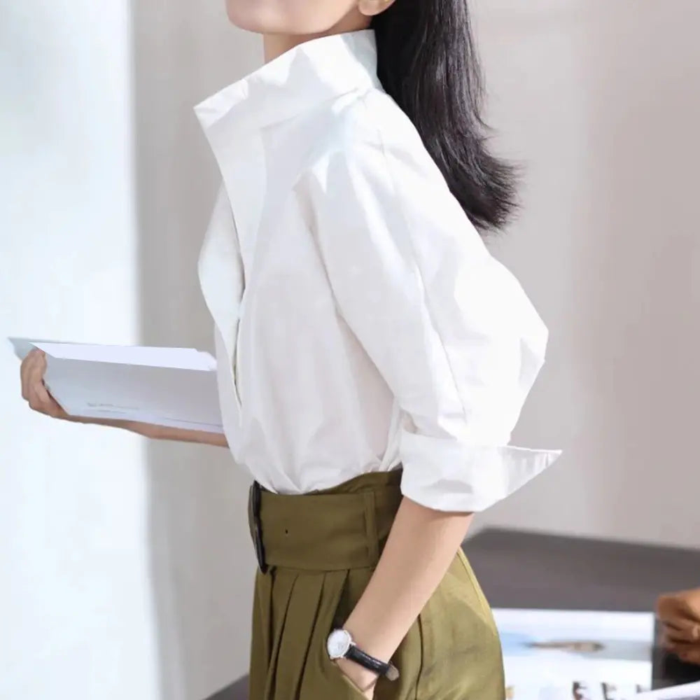 Elegant Casual Cotton Shirt for Women
