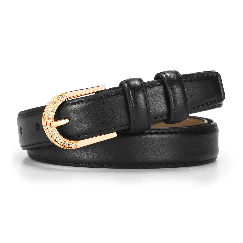 Belt with Pin Buckle - Casual Versatile Leather Belt