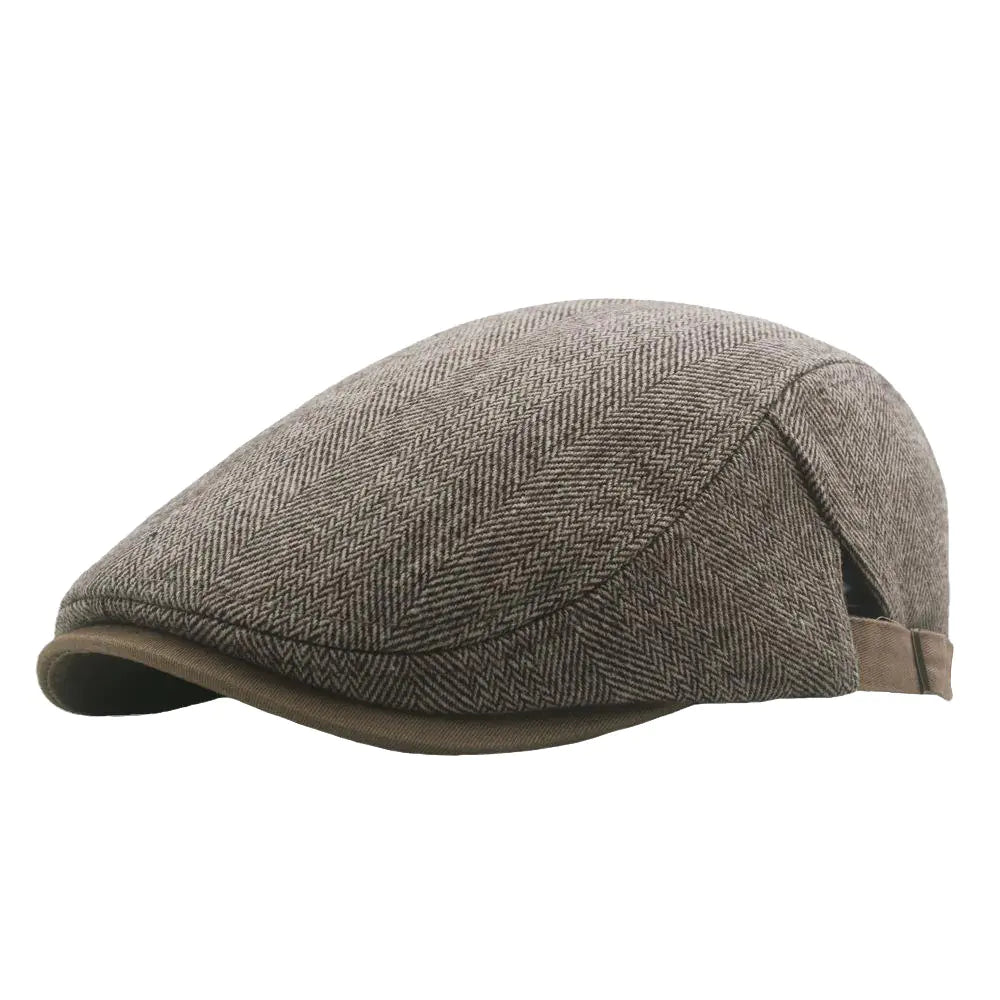 Men's Warm Beret Cap for Fall/Winter Fashion Hat