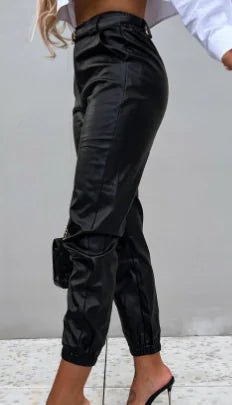 Casual PU Leather Pants for Women