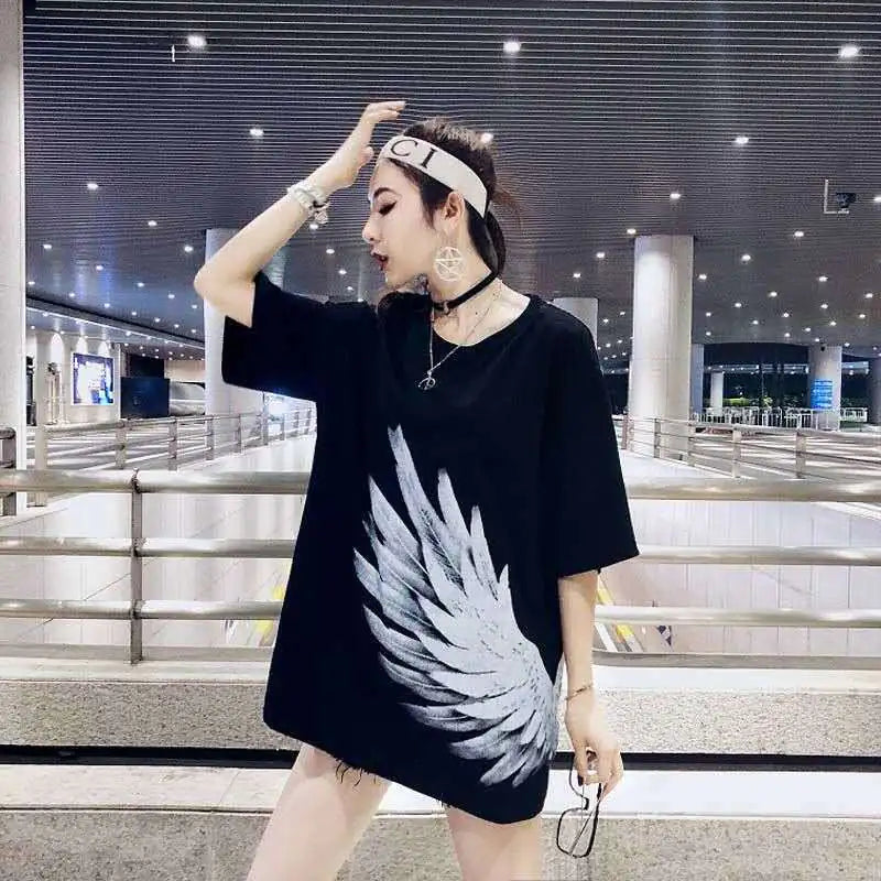 Angel Wing T-Shirt for Men and Women, Casual Short Sleeve