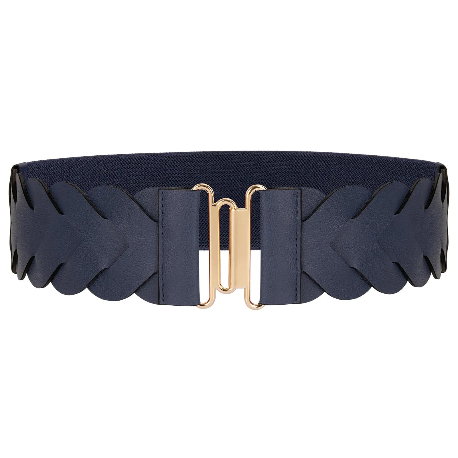 JASGOOD Womens Wide Elastic Belt Vintage Stretchy Belt for Dresses Braided Waist Belt