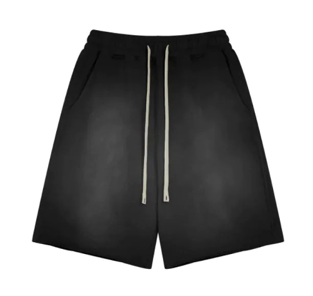 Men's Vintage Washed Denim Shorts and Tops