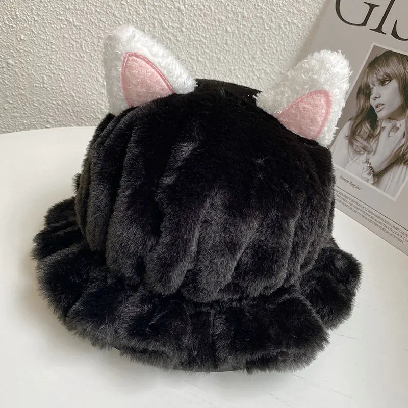 Cute Women's Hat with Ears for Warmth and Style