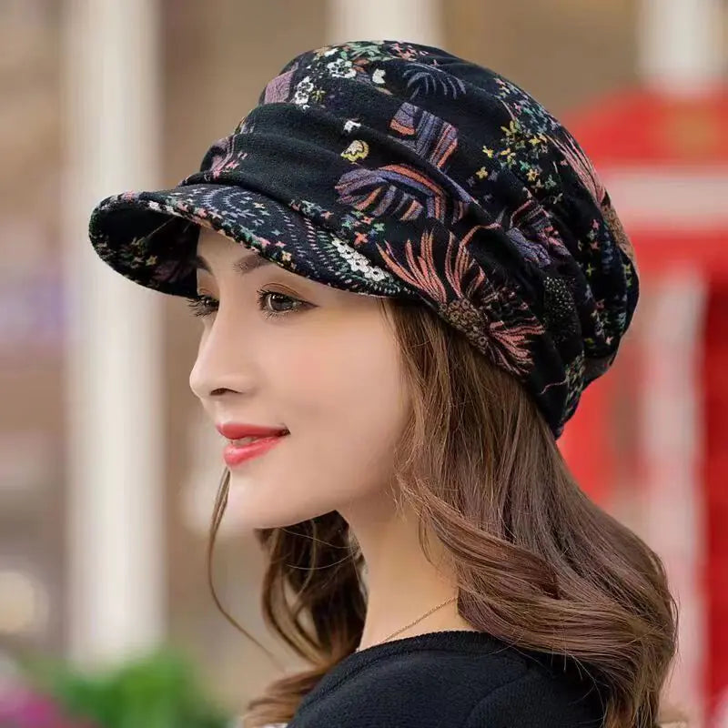 Korean Style Soft Brim Ethnic Women's Hat