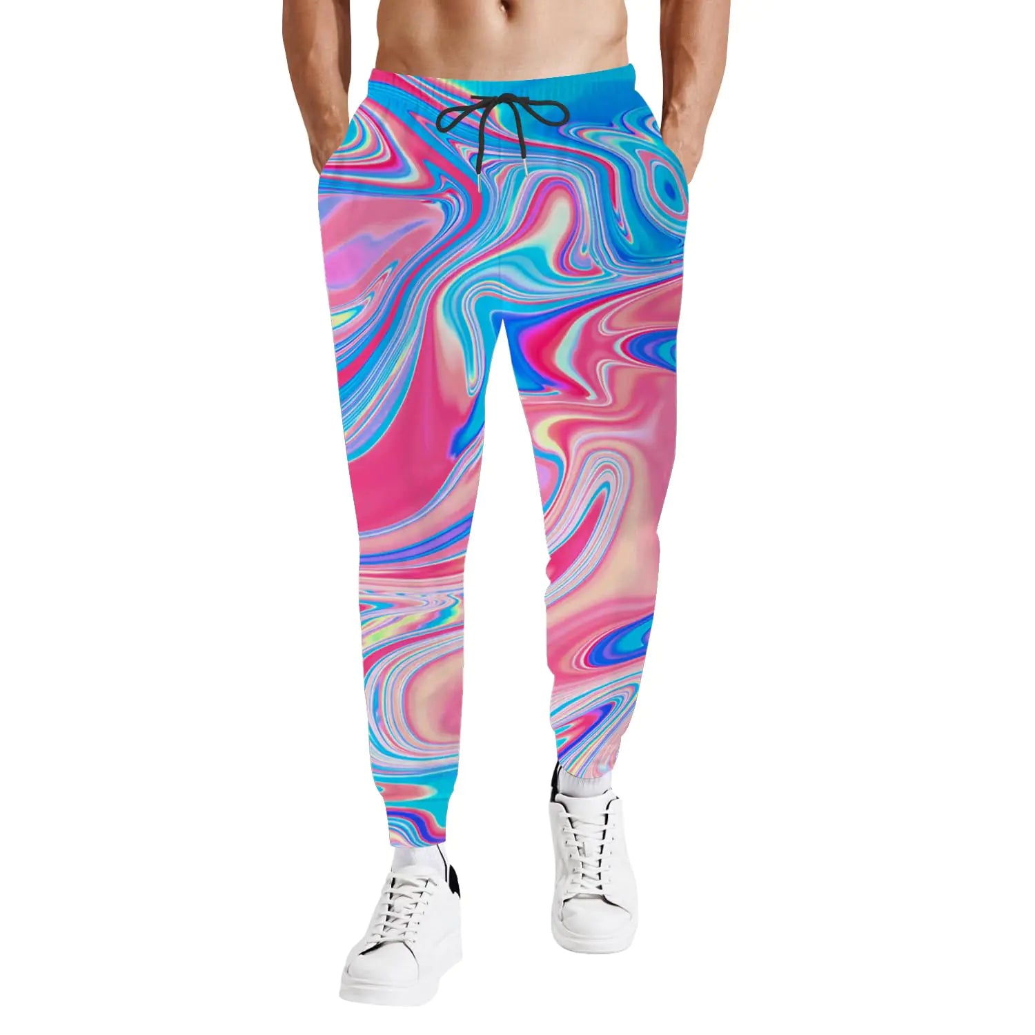 ledelend Mens Jogger Pants Festive Outfits for Men Costumes Sweatpants Casual Sports Festive Pants for Men with Pockets Medium