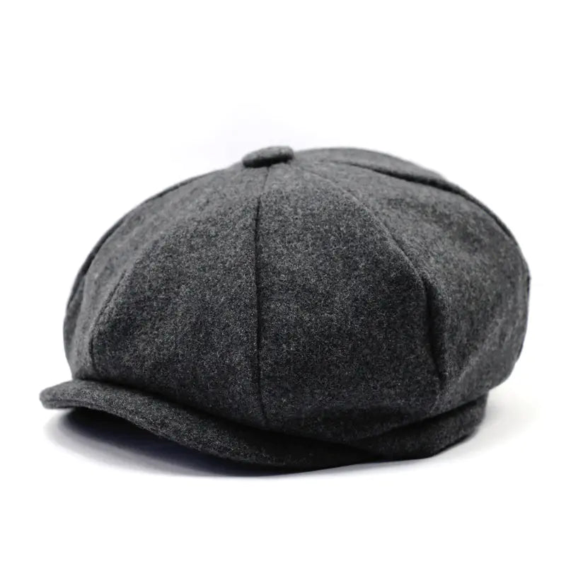 Men's Winter Painter Beret - Warm Octagonal Hat
