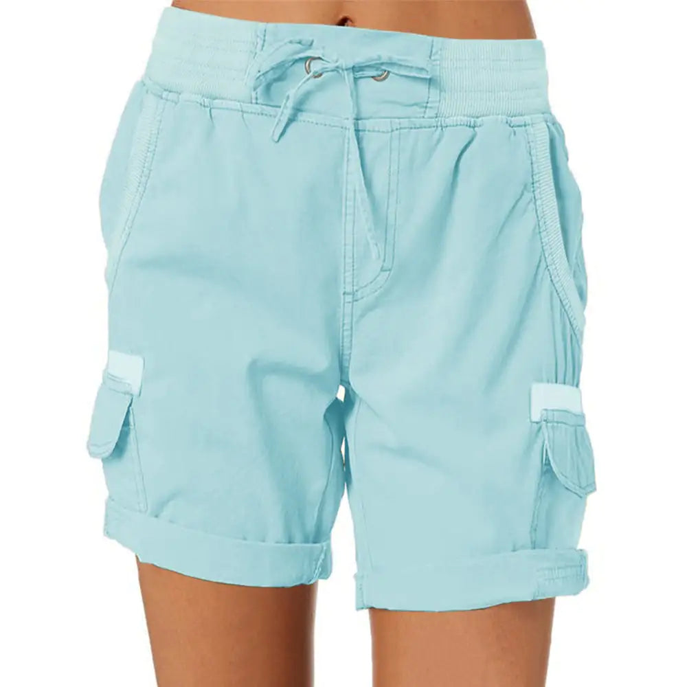 Casual Women's High Waist Cargo Shorts