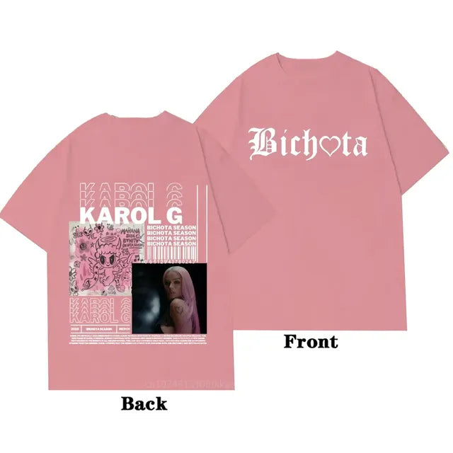 Karol G Black Short Sleeve Shirt for Men and Women