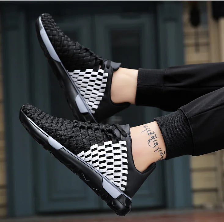 Handmade Summer Breathable Running Shoes for Men