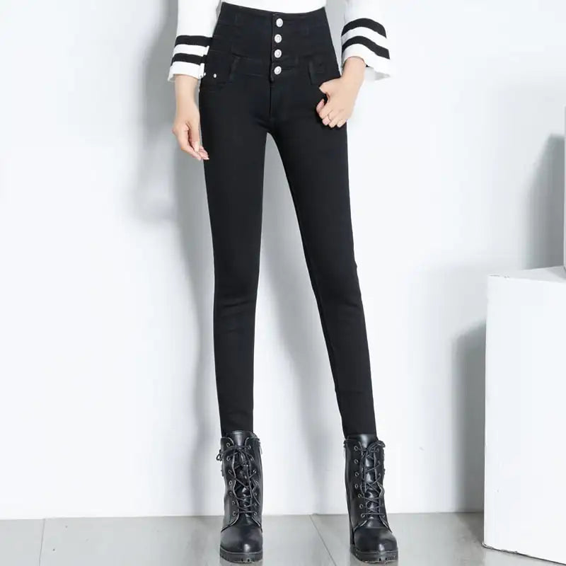 High Waist Slim Fit Stretch Women's Jeans
