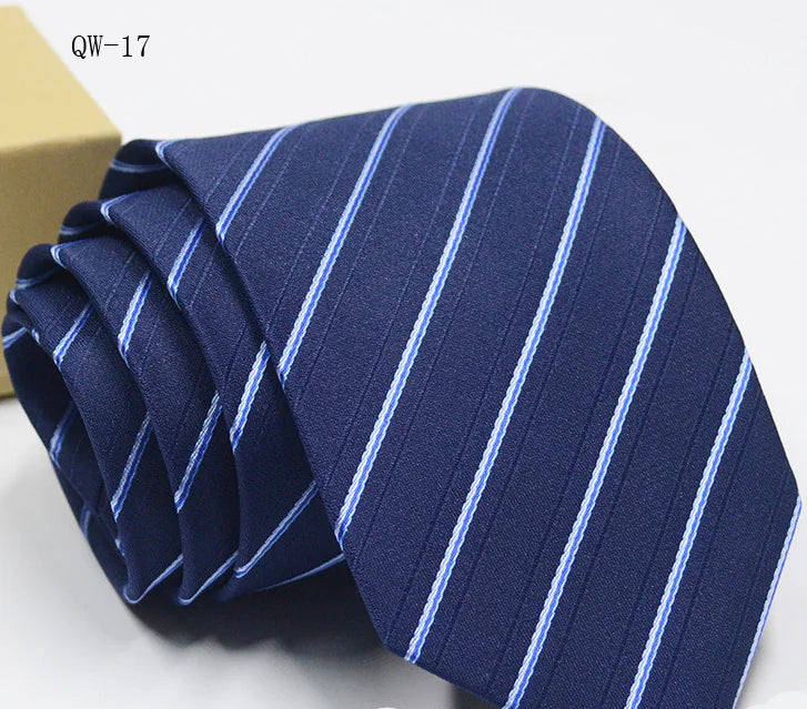 Men's Business Dress Tie - Polyester Striped Tie