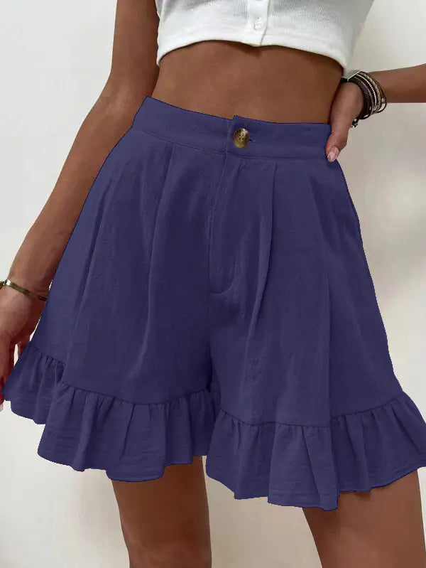 High Waist Women's Shorts - European and American Style