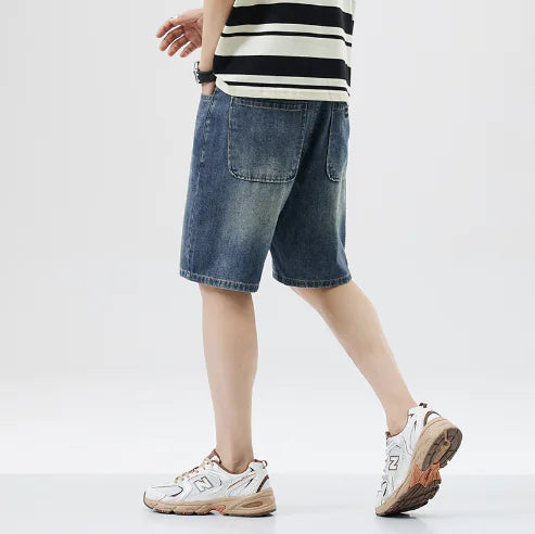 Casual Men's Cotton Denim Shorts
