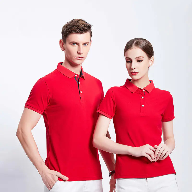 Men's Summer Polo Shirt - Slim Fit Solid Color T-Shirt