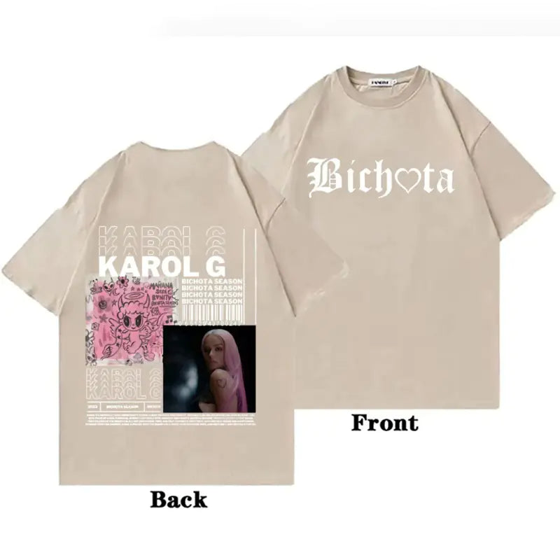 Karol G Black Short Sleeve Shirt for Men and Women