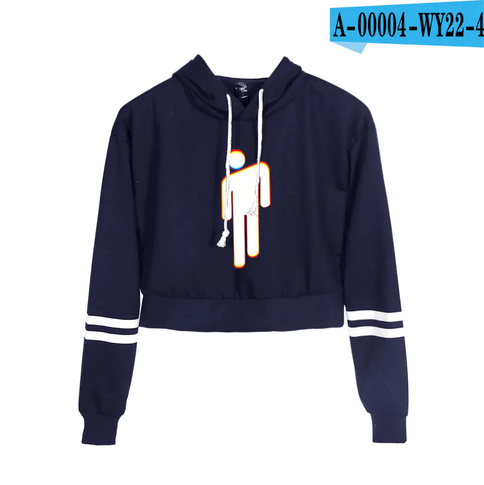 Singer Hoodie Crop Top Series for Women