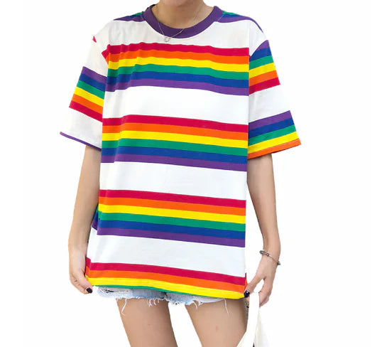 Rainbow Short Sleeve T-Shirt for Women