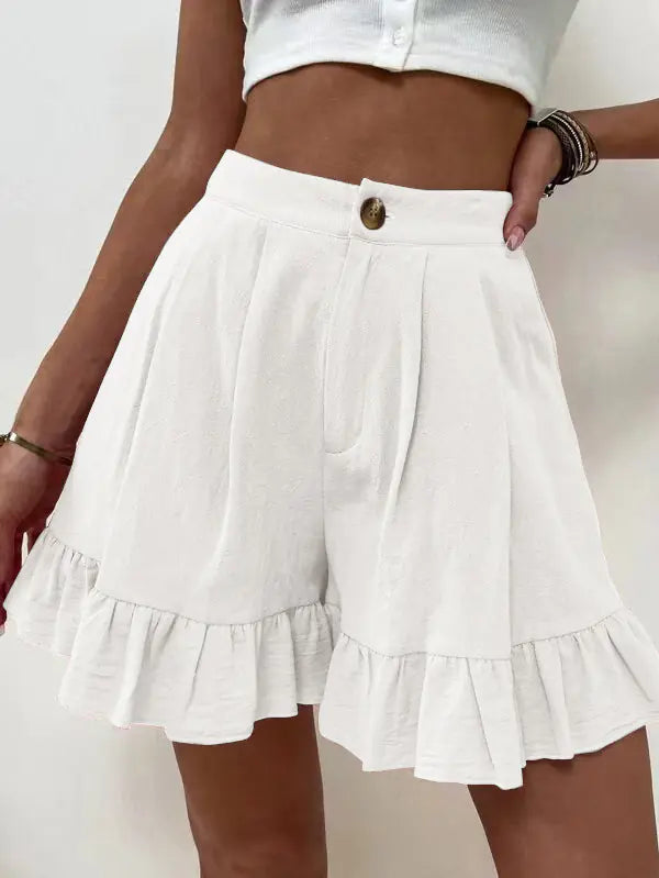 High Waist Women's Shorts - European and American Style