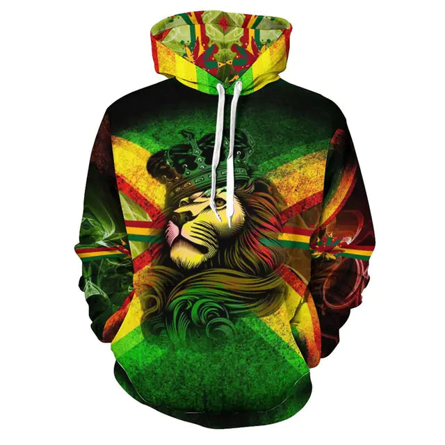 3D Snowflake Hoodie Pullover for Men and Women