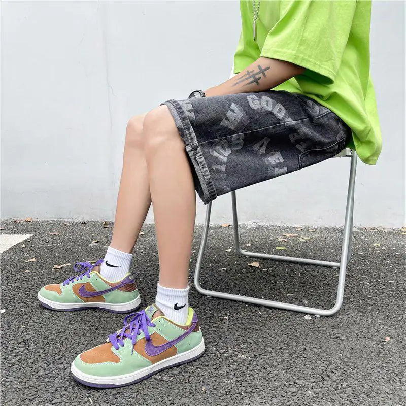 2023 Men's Korean Style Loose Denim Shorts
