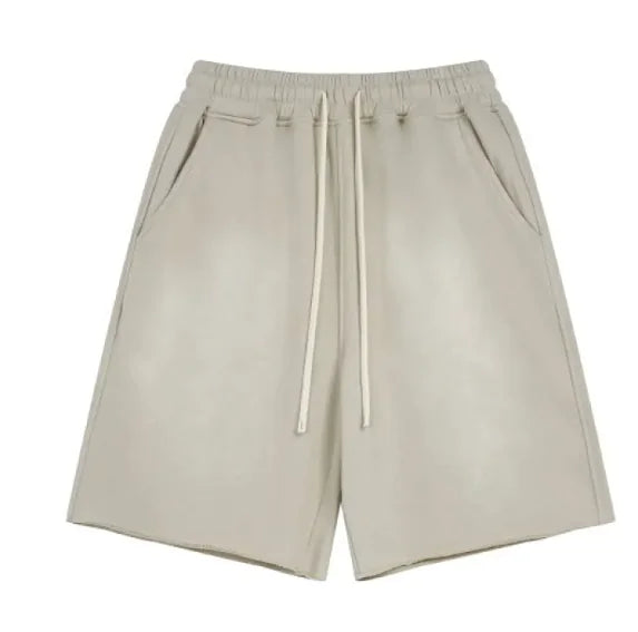 Men's Vintage Washed Denim Shorts and Tops