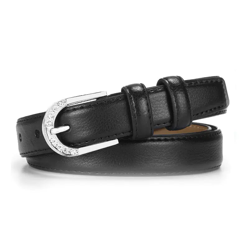 Belt with Pin Buckle - Casual Versatile Leather Belt