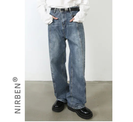 Vintage Men's Jeans with Unique Design