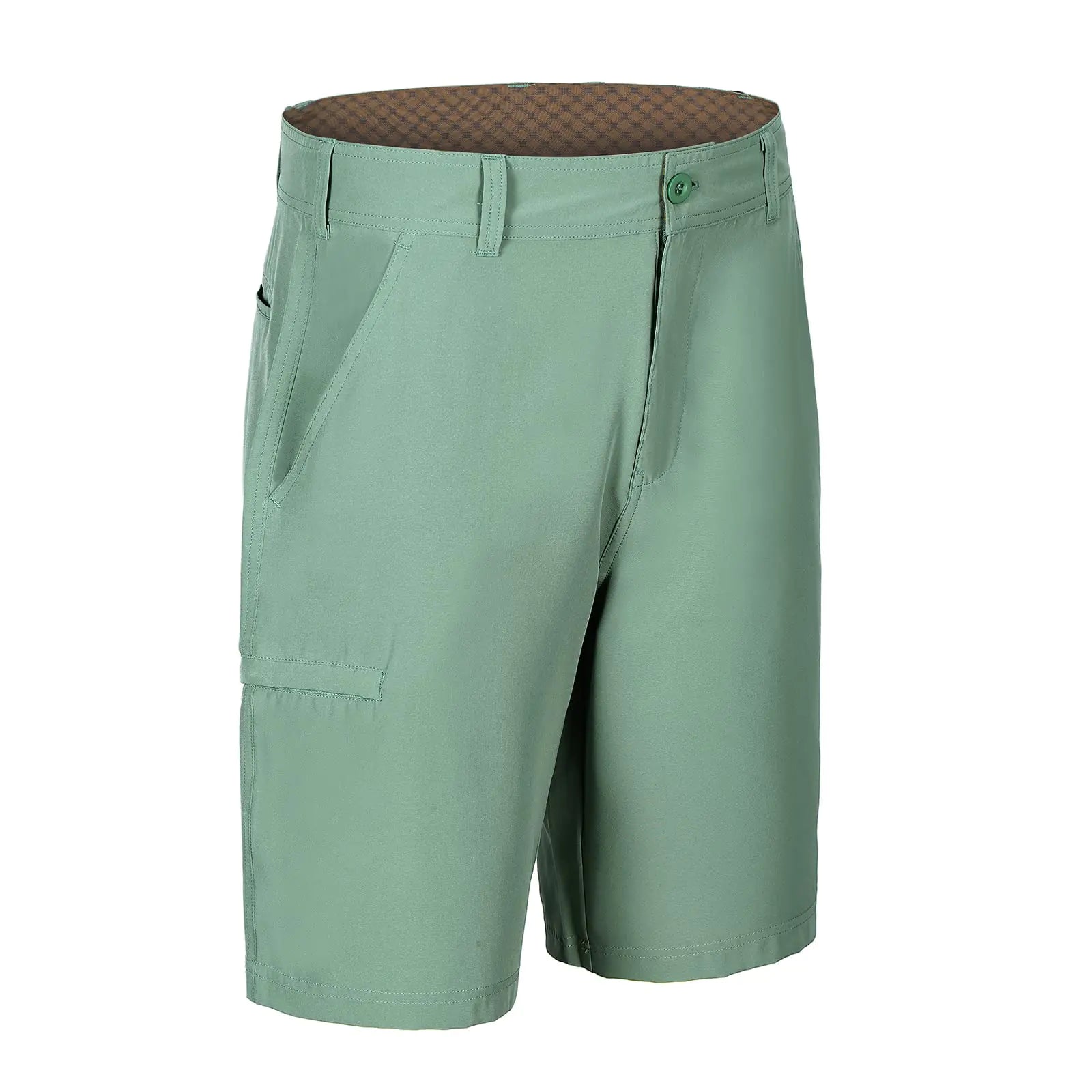 Xmgelp Mens Shorts Golf Shorts Men 9 Inch Stretch Dress Casual Work Flat Front Shorts with 5 Pockets Green 30