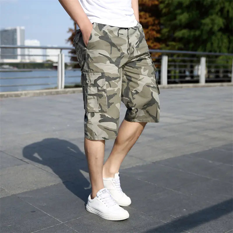 Camouflage Casual Sports Cargo Shorts for Men