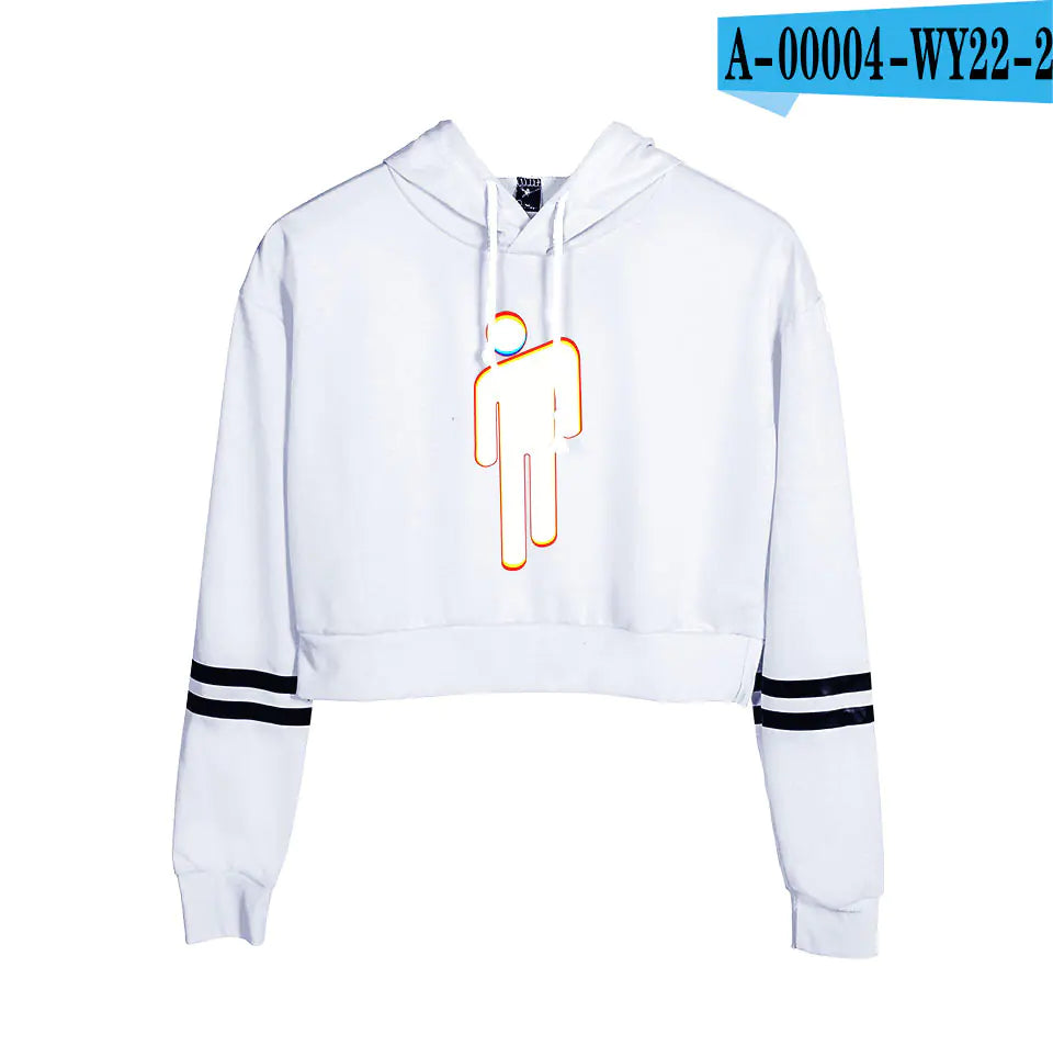 Singer Hoodie Crop Top Series for Women