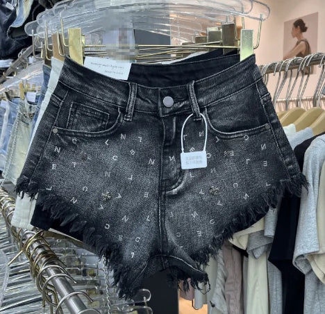 Heavy Industry Women's Distressed Denim Shorts