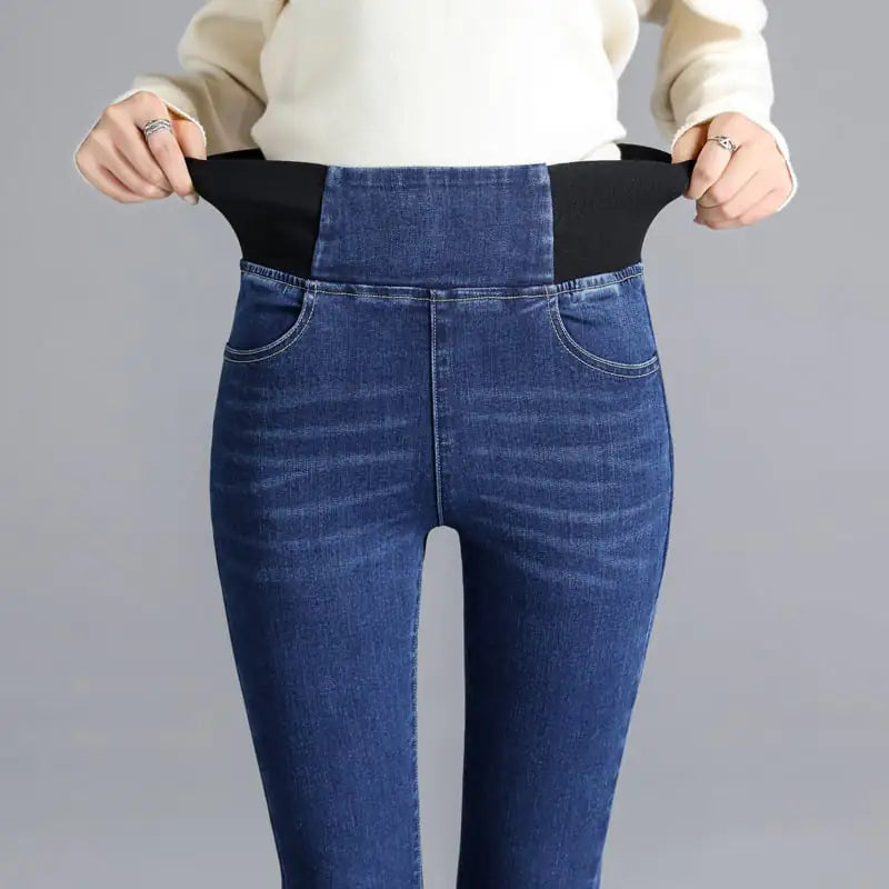 High Waist Slim Fit Women's Jeans Leggings