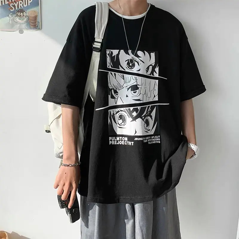 2023 Summer Cartoon Print Short Sleeve T-Shirt