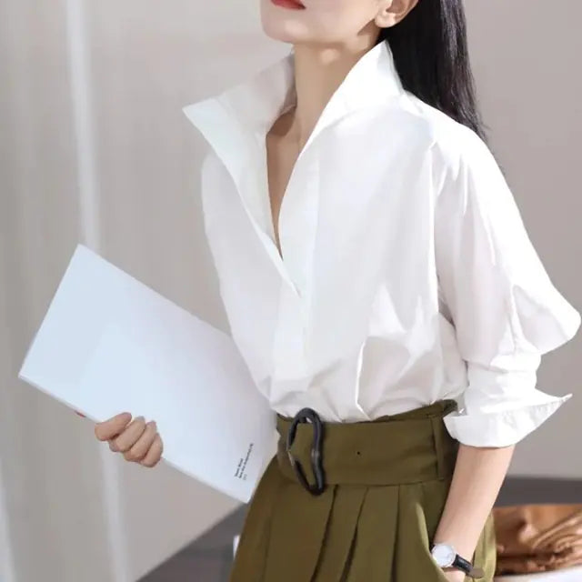 Elegant Casual Cotton Shirt for Women