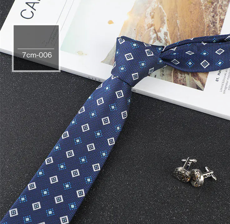 Casual Professional Striped Polyester Tie