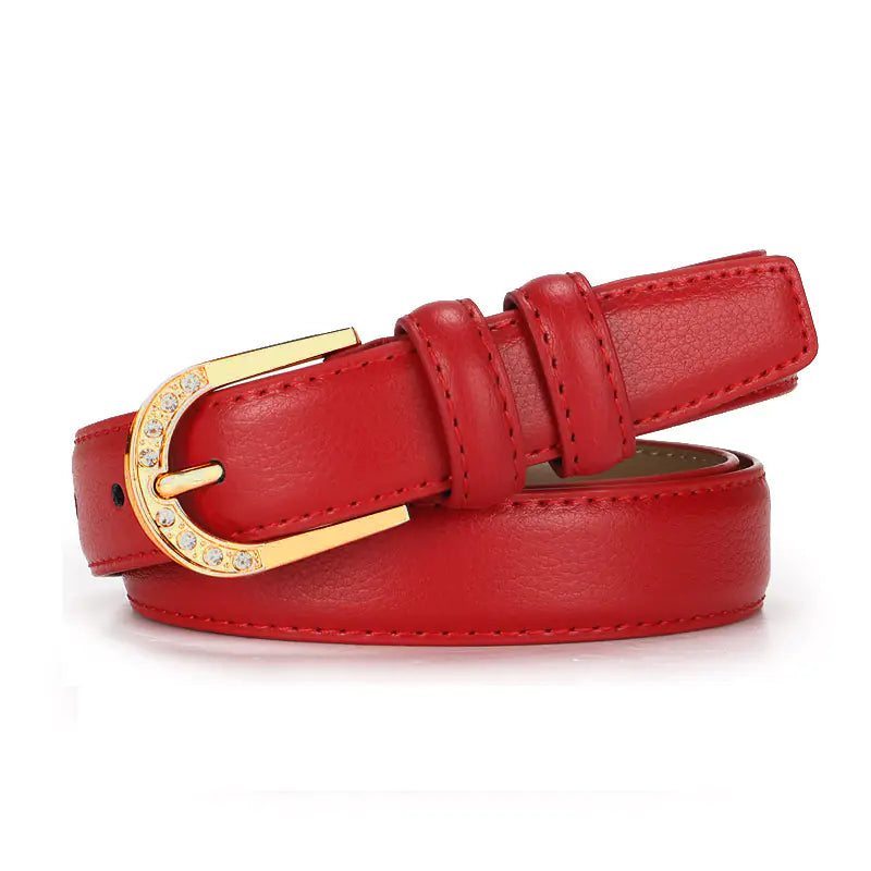 Belt with Pin Buckle - Casual Versatile Leather Belt