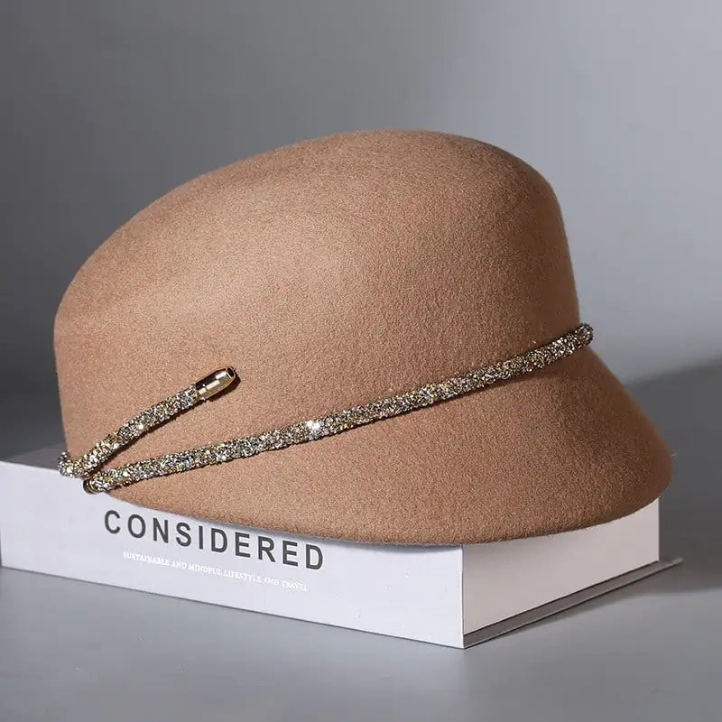 British Retro Woolen Felt Women's Hat for Easy Styling