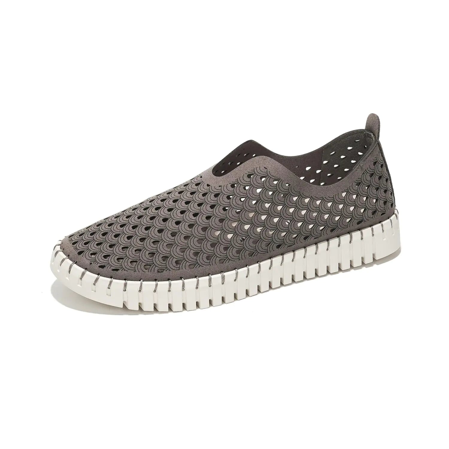 Project Cloud Loafers Shoes for Women Memory Foam Womens Shoes & Slip-on Shoes Women Footwear Lightweight Womens Flats - Non-Slip Shoes Women Sneakers - Washable Flats (Lily Grey 6.5)