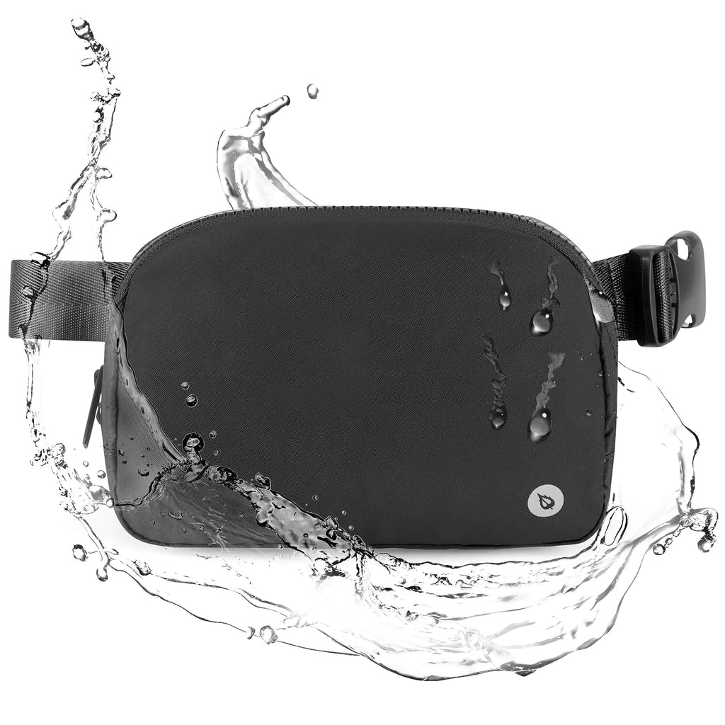 BALEAF Fanny Pack for Women Belt Bag Water Resistant Fashion Crossbody Waist Packs Adjustable Strap Black 1L