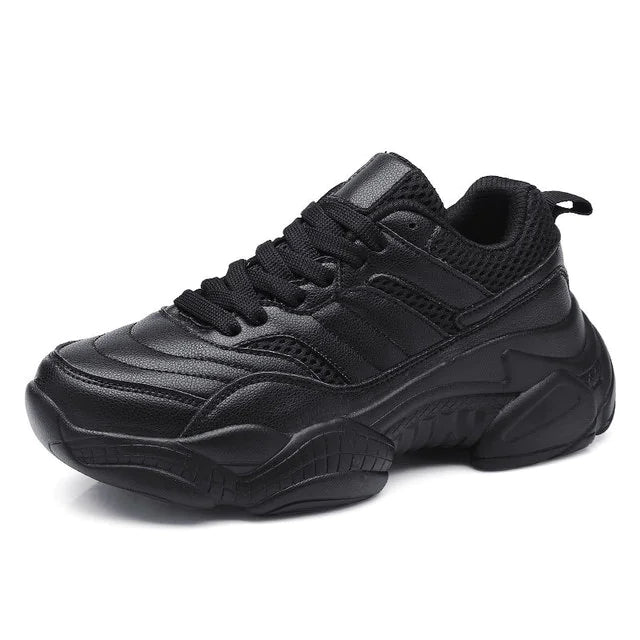 Black Women's Sneakers, Spring New Korean Style Breathable