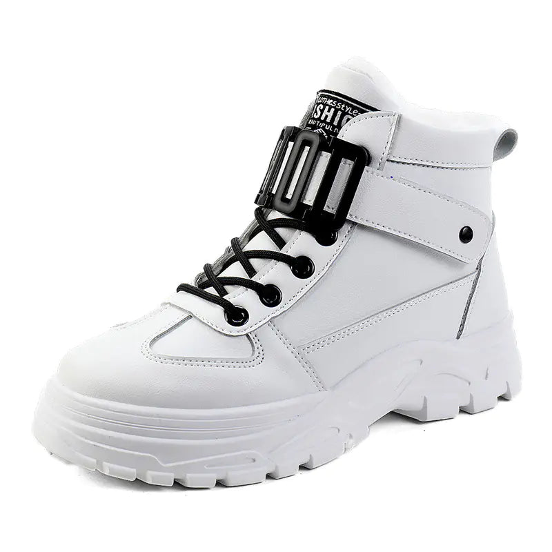2002 Winter High-Top Women's Sneakers with Fleece