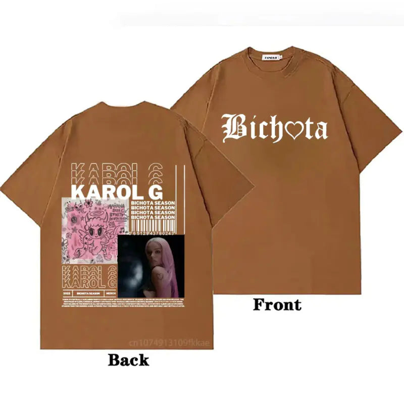 Karol G Black Short Sleeve Shirt for Men and Women