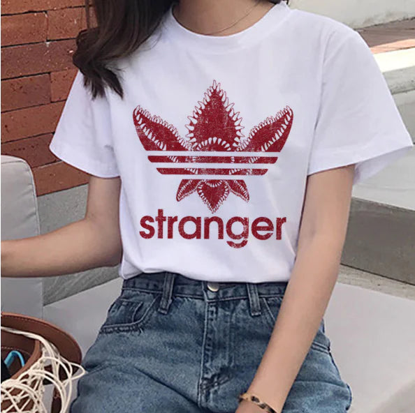 Printed T-Shirt for Women - Short Sleeve Design