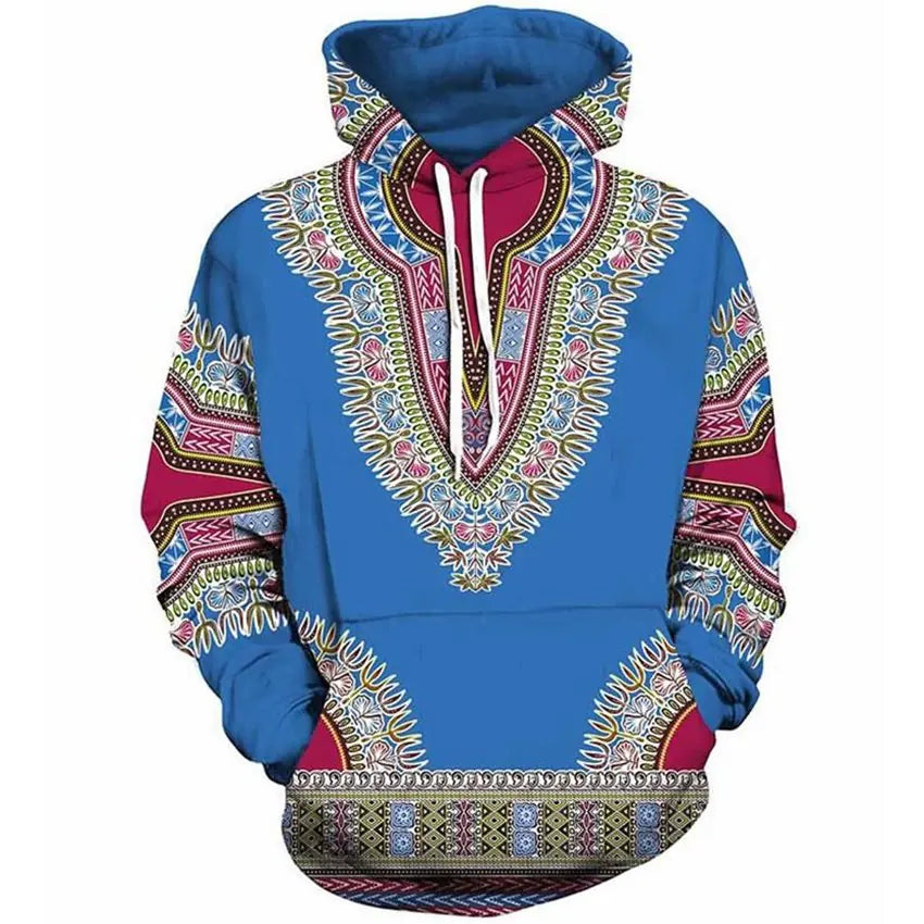 African Folk 3D Printed Hoodie for Men and Women