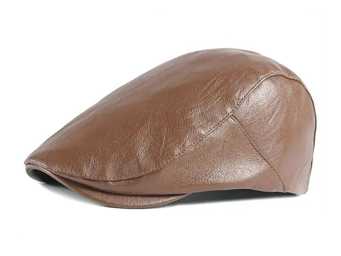 Men's Stylish Leather Forward Hat